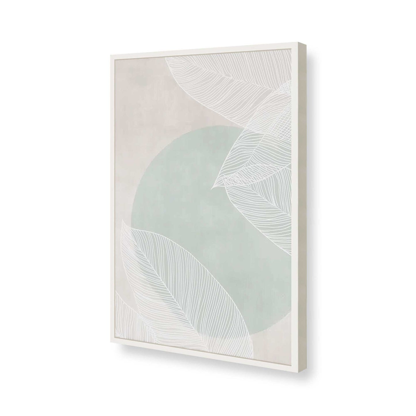 [Color:Opaque White], Picture of art in a Opaque White frame of the corner