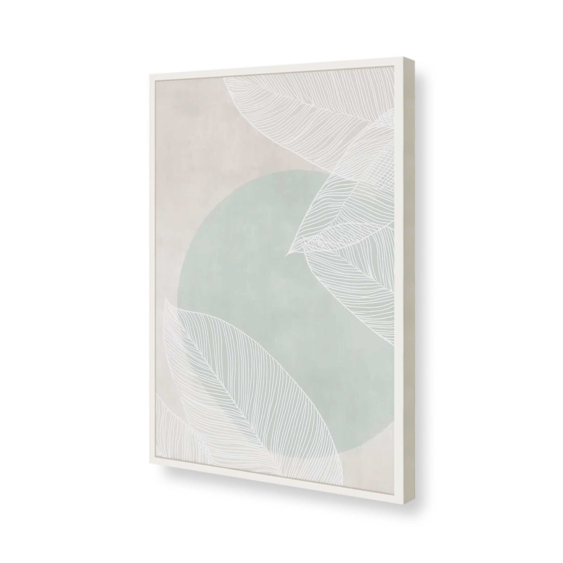 [Color:Opaque White], Picture of art in a Opaque White frame of the corner
