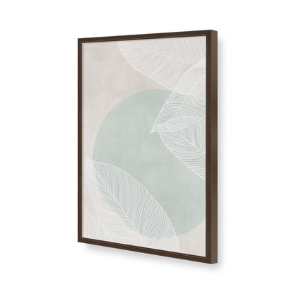 [Color:Brown], Picture of art in a Brown frame of the corner