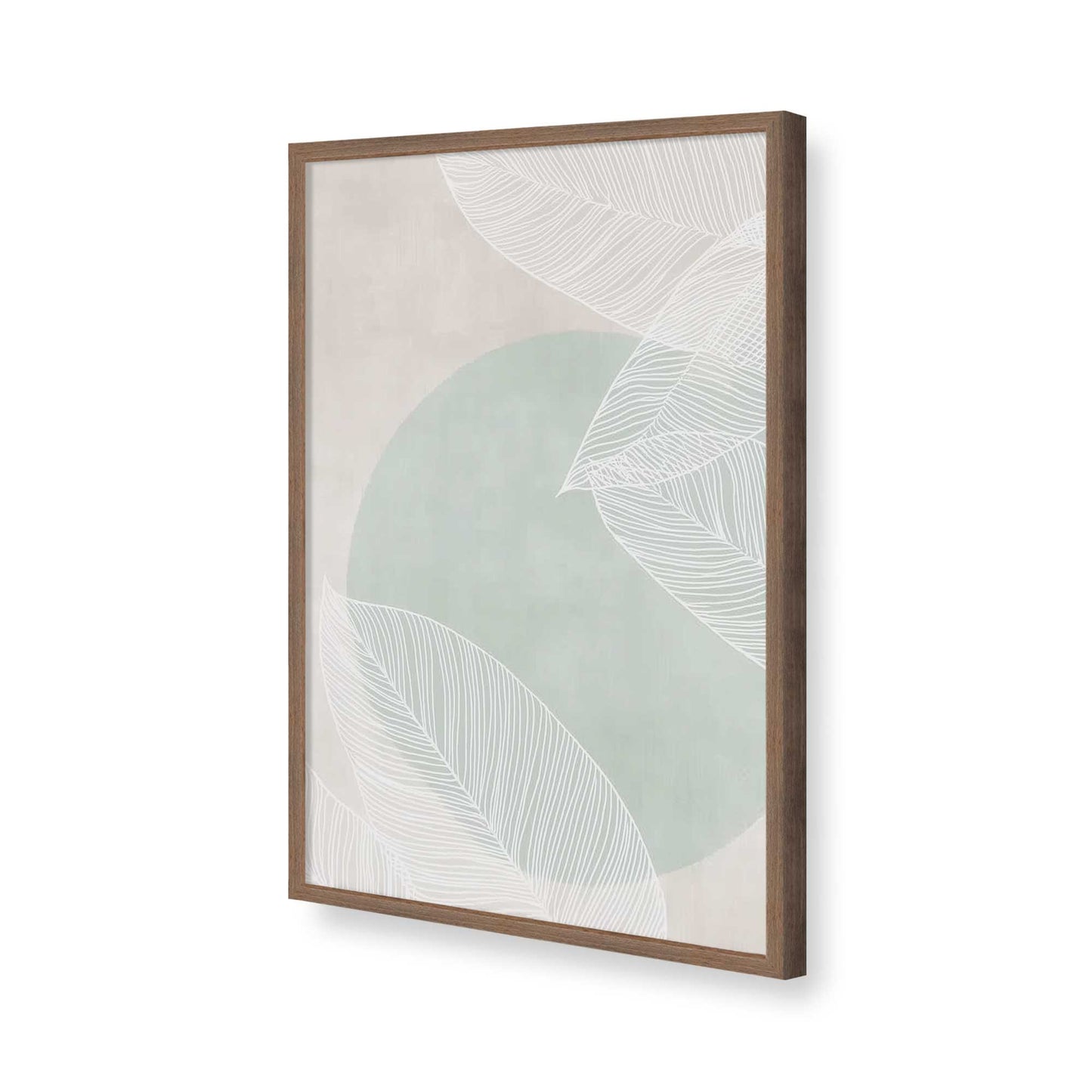 [Color:Walnut], Picture of art in a Walnut frame of the corner