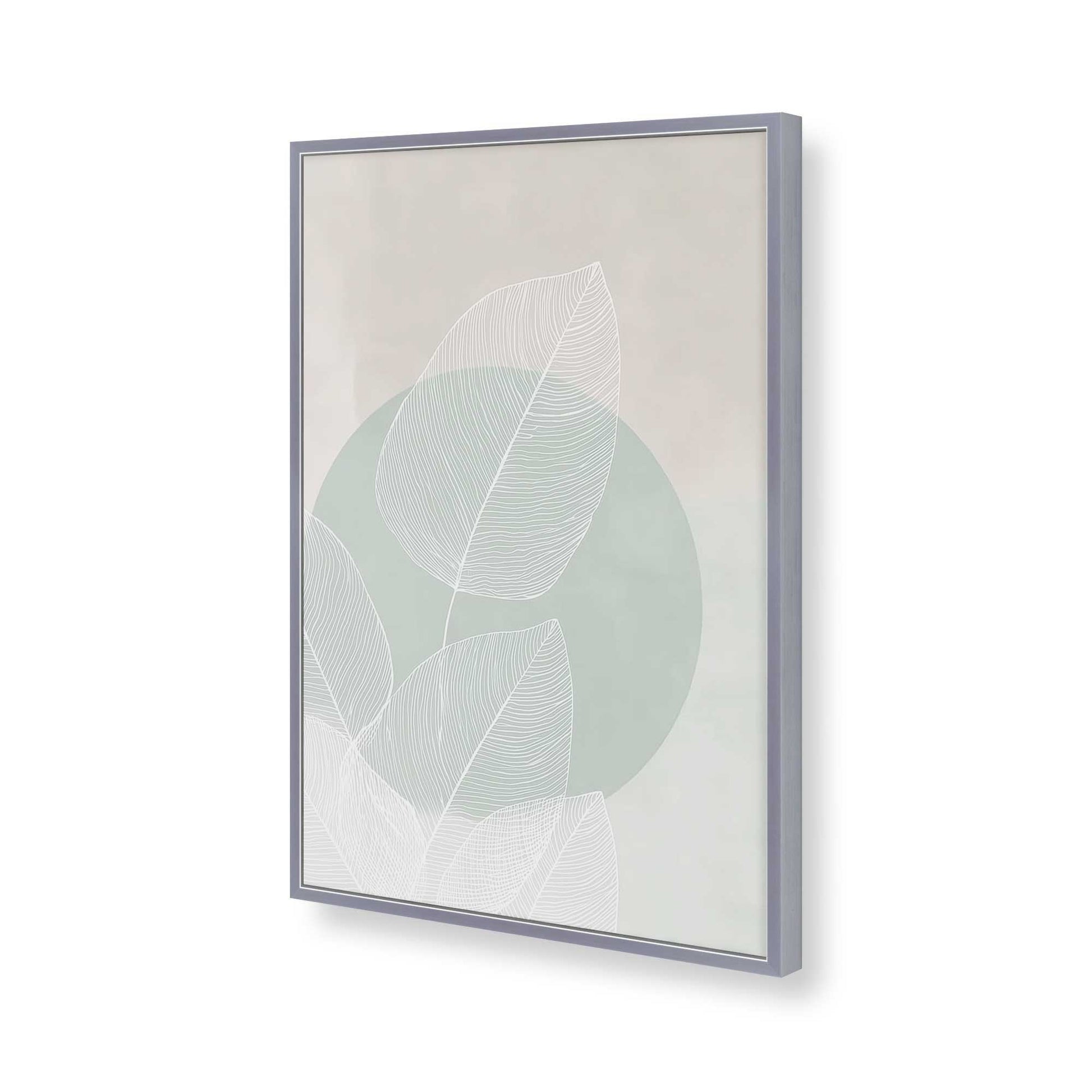 [Color:Polished Chrome], Picture of art in a Polished Chrome frame of the corner