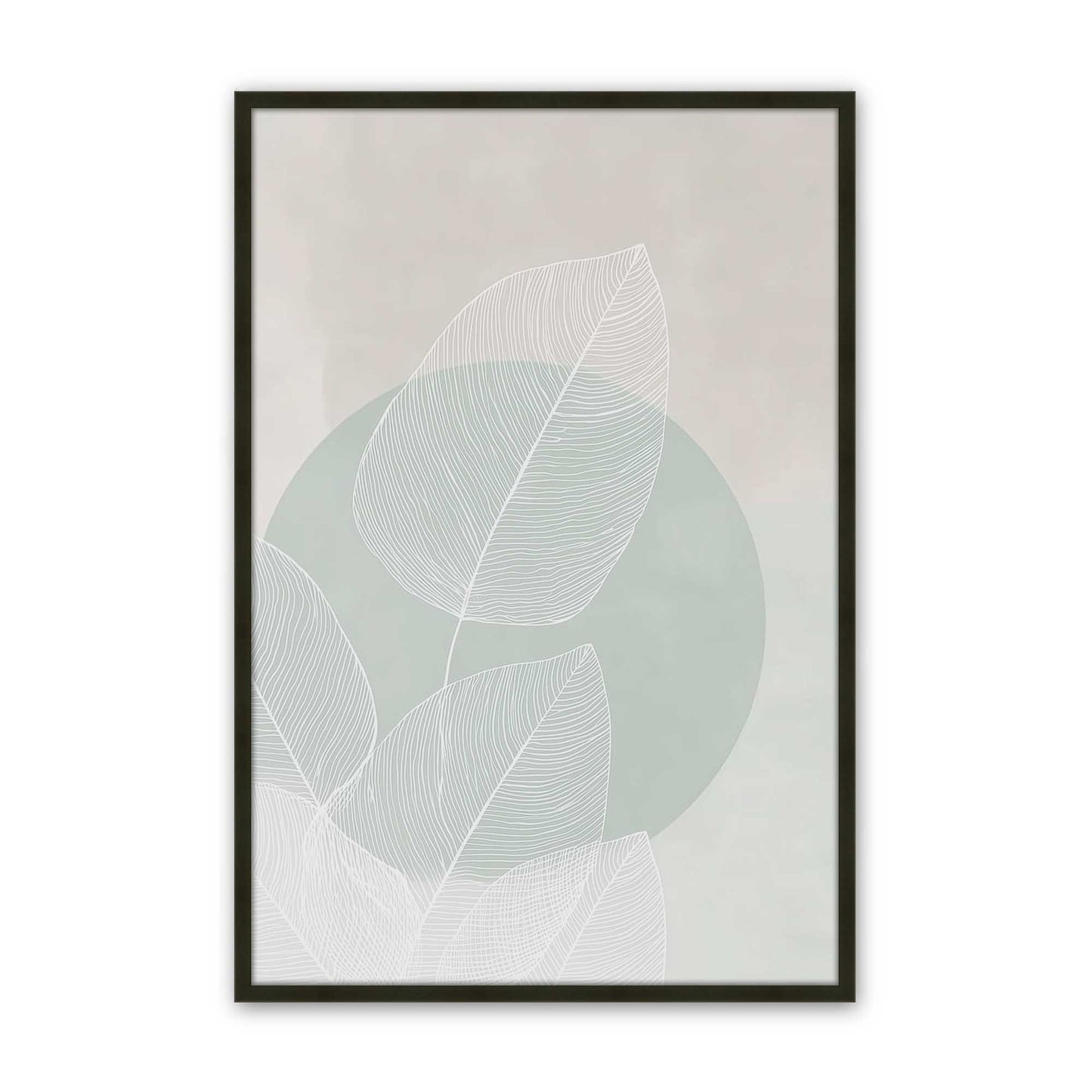 [Color:Satin Black], Picture of art in a Satin Black frame