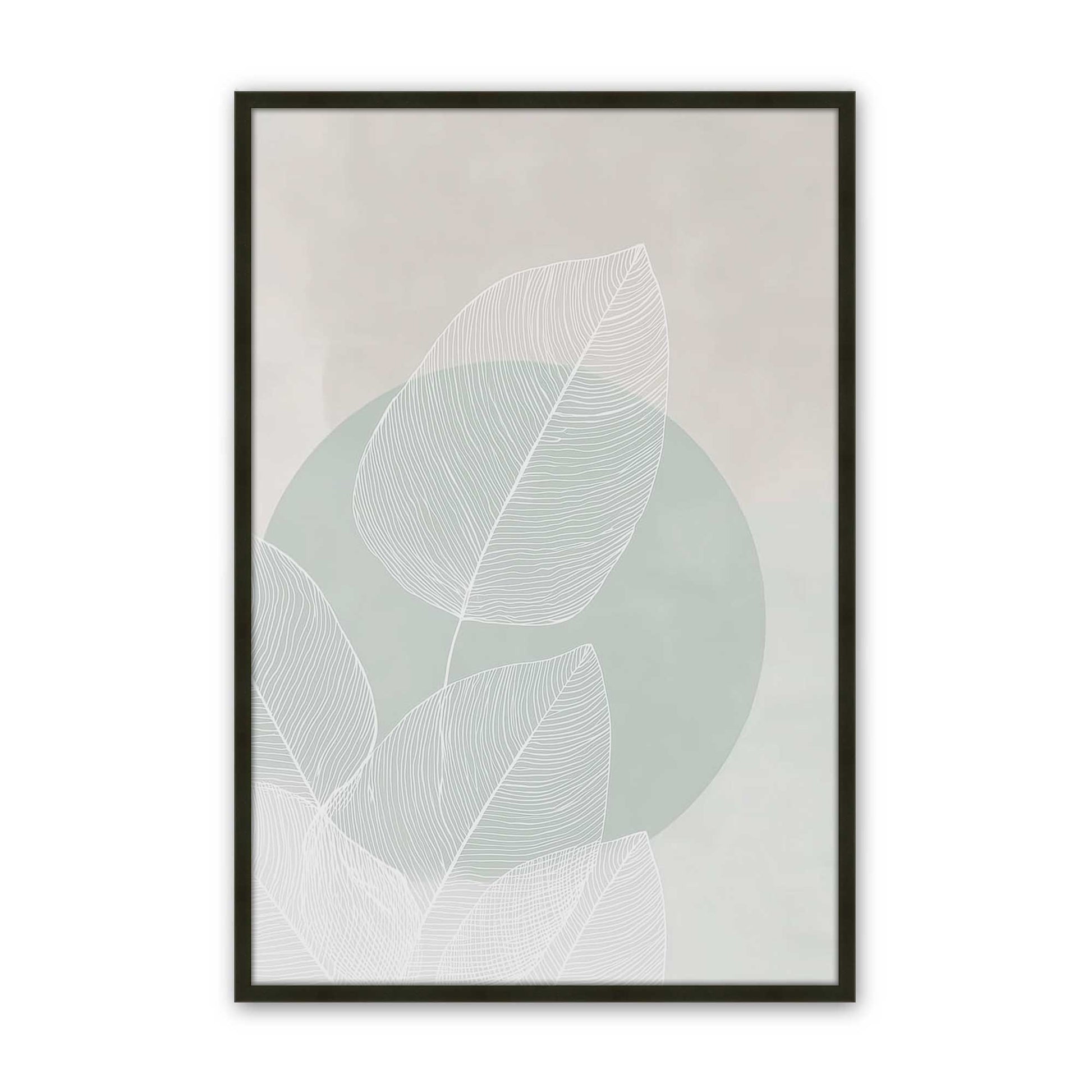 [Color:Satin Black], Picture of art in a Satin Black frame