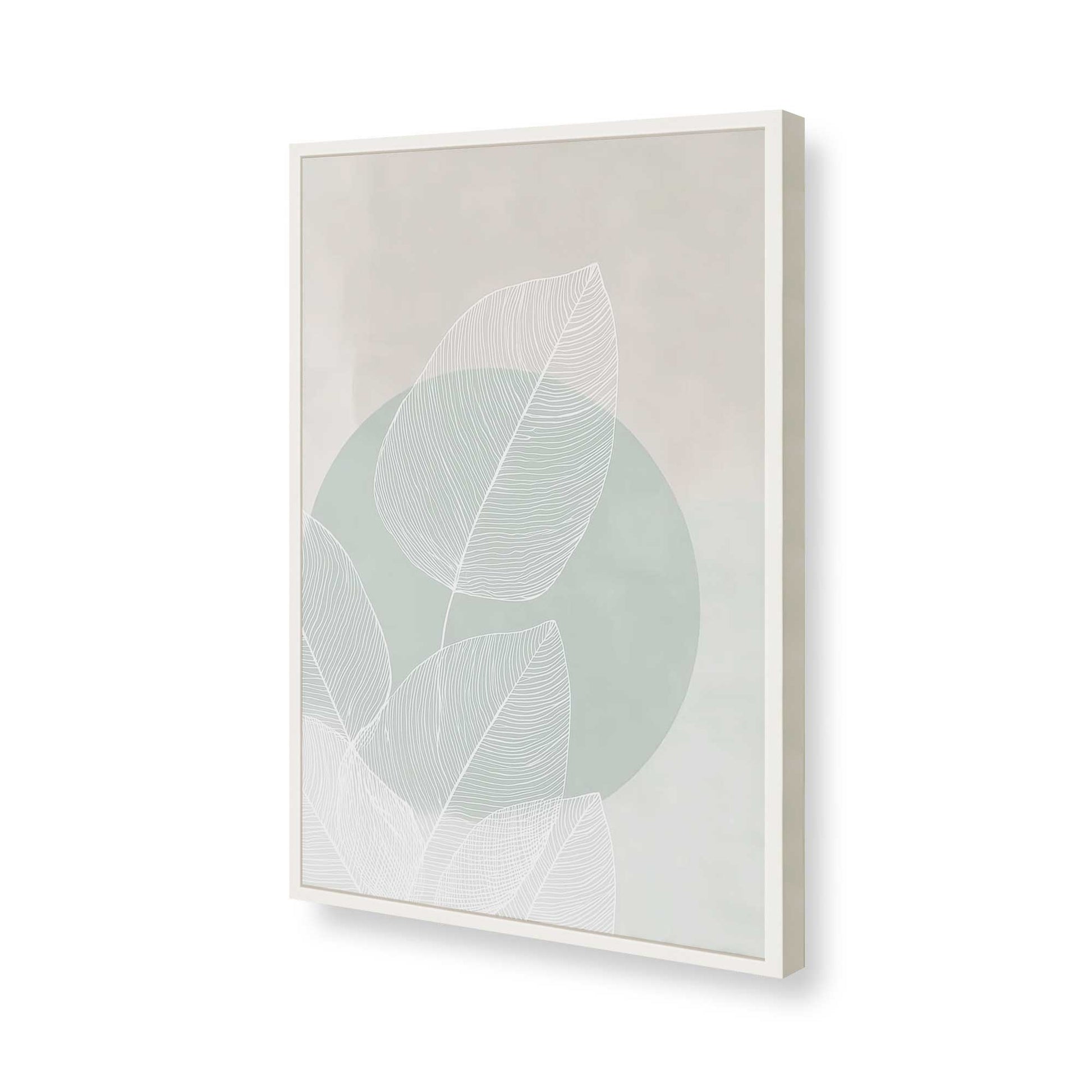 [Color:Opaque White], Picture of art in a Opaque White frame of the corner