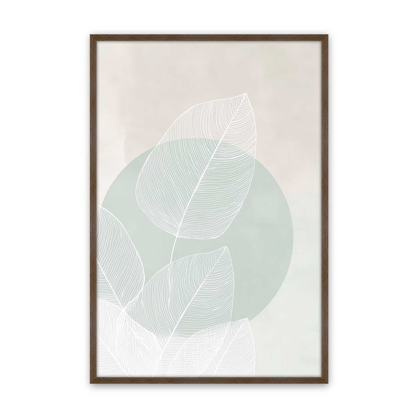 [Color:Walnut], Picture of art in a Walnut frame