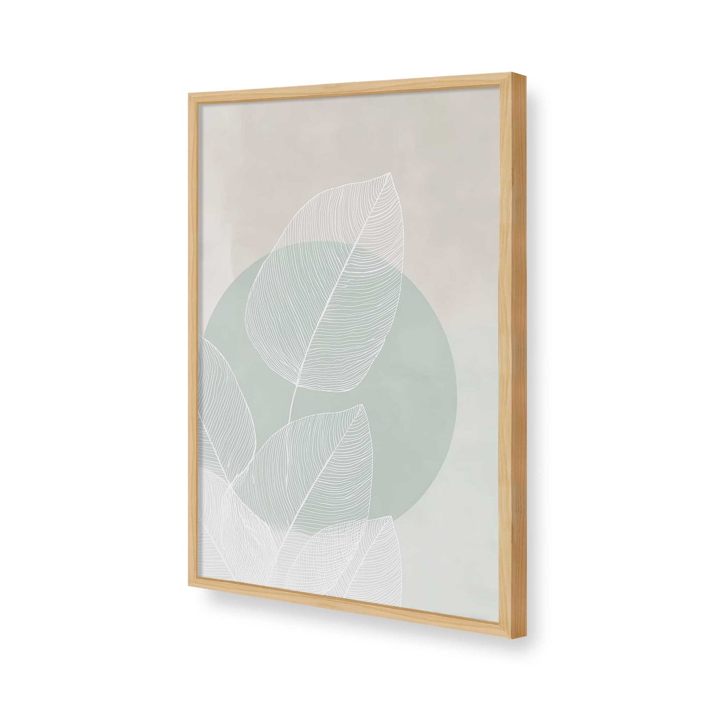[Color:American Maple], Picture of art in a American Maple frame of the corner