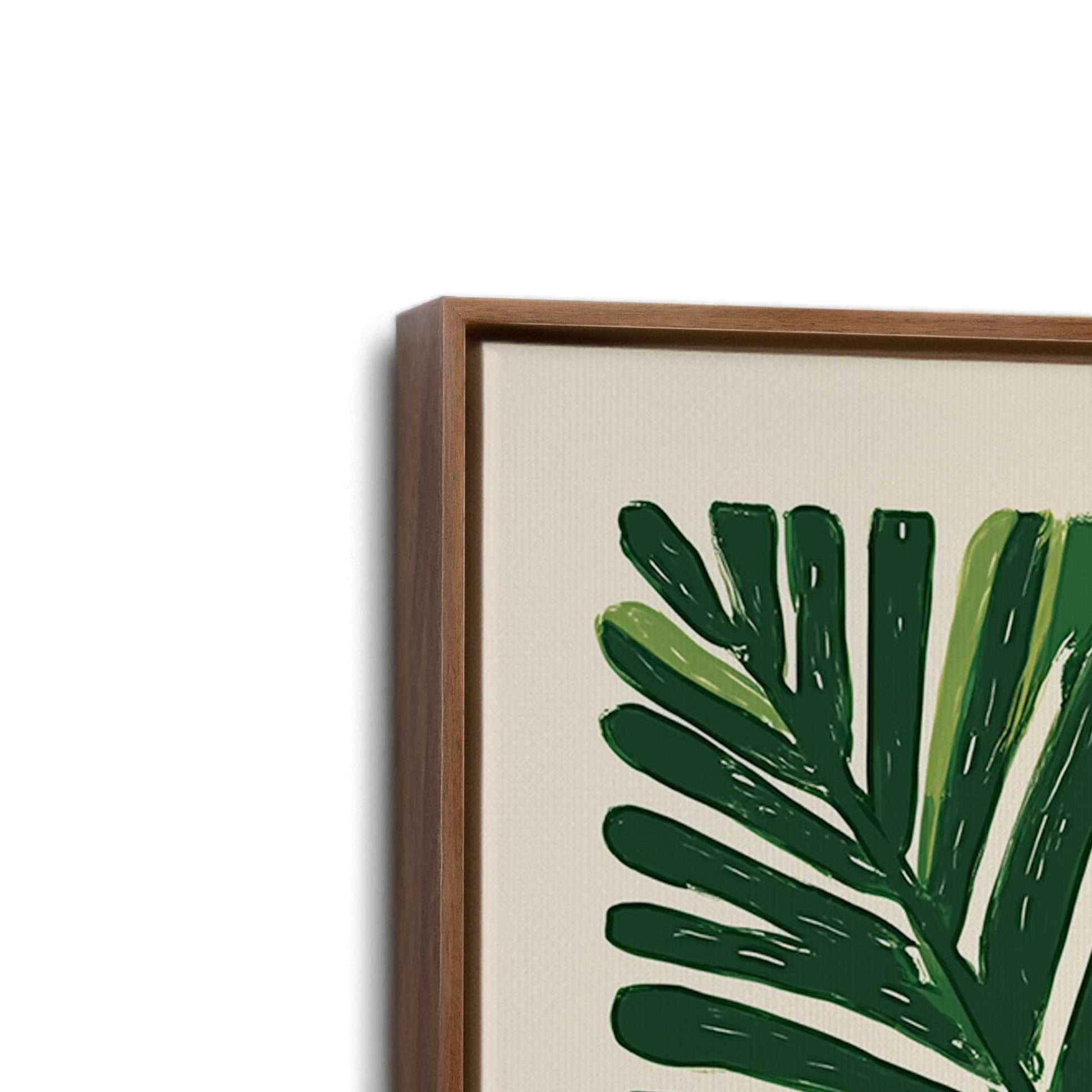 [Color:Walnut], Picture of art in a Walnut frame at an angle