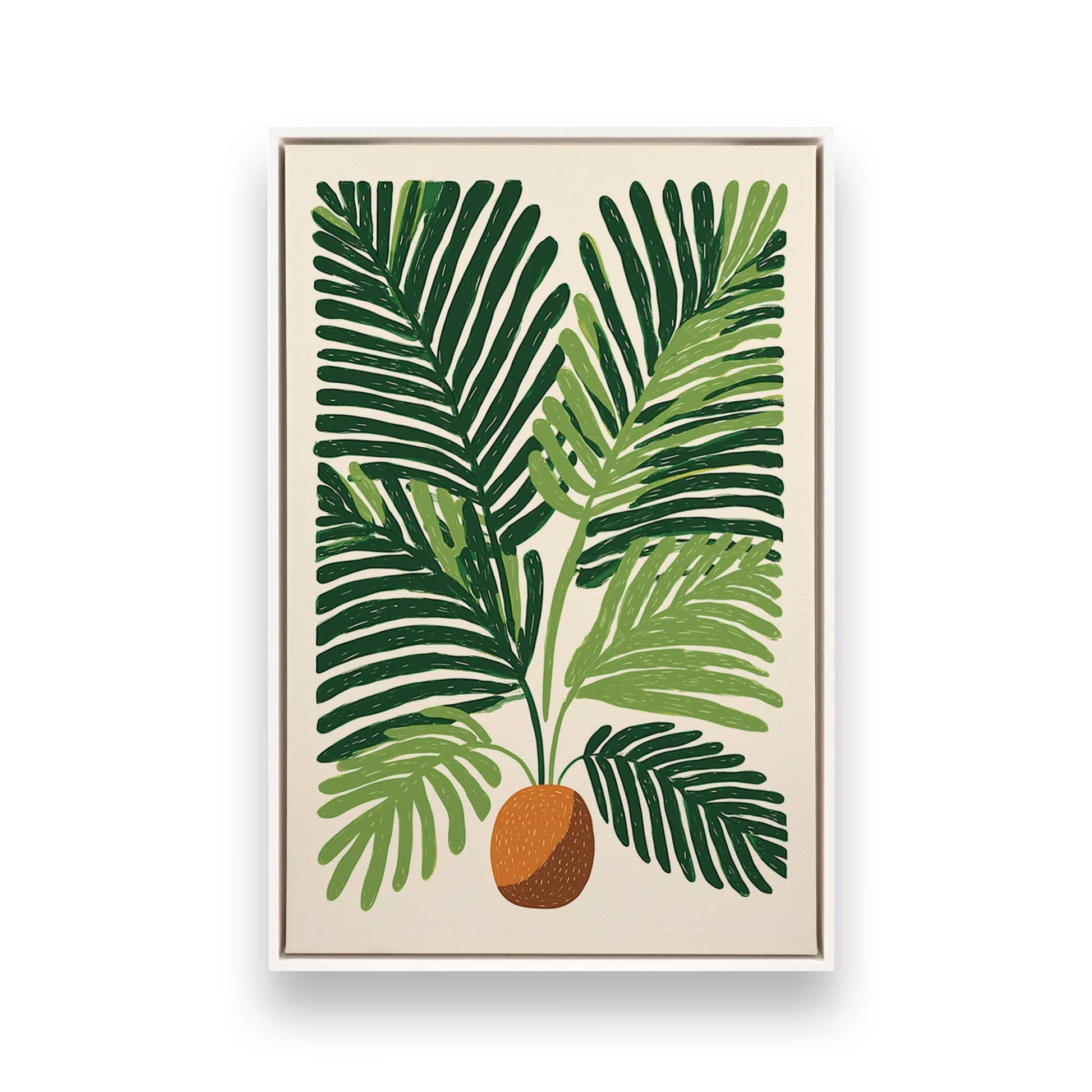 [Color:Opaque White], Picture of art in a White frame