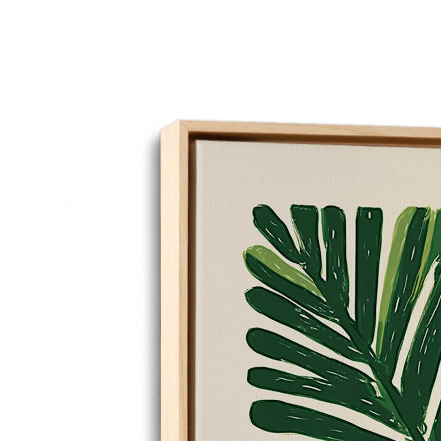 [Color:American Maple], Picture of art in a American Maple frame at an angle