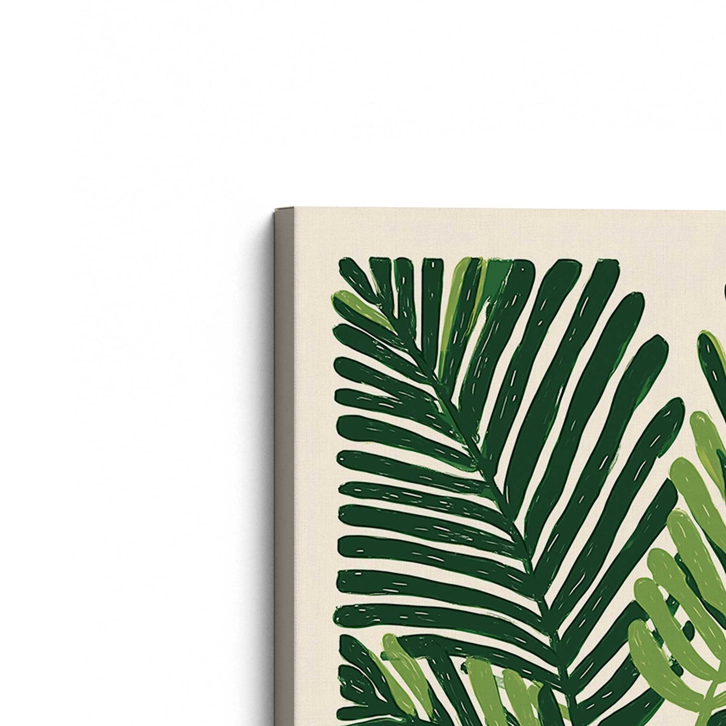 [Color:Stretched Canvas], Picture of the corner of the art