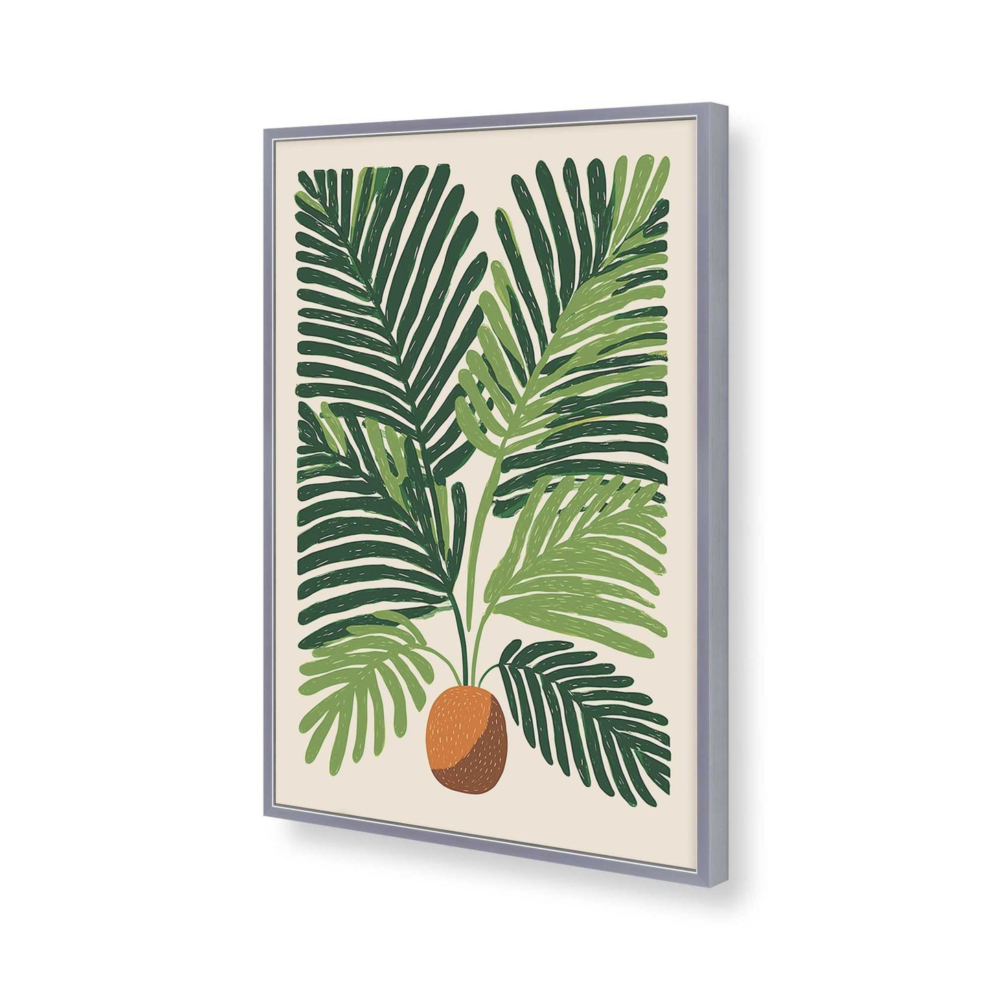 [Color:Polished Chrome], Picture of art in a Polished Chrome frame of the corner