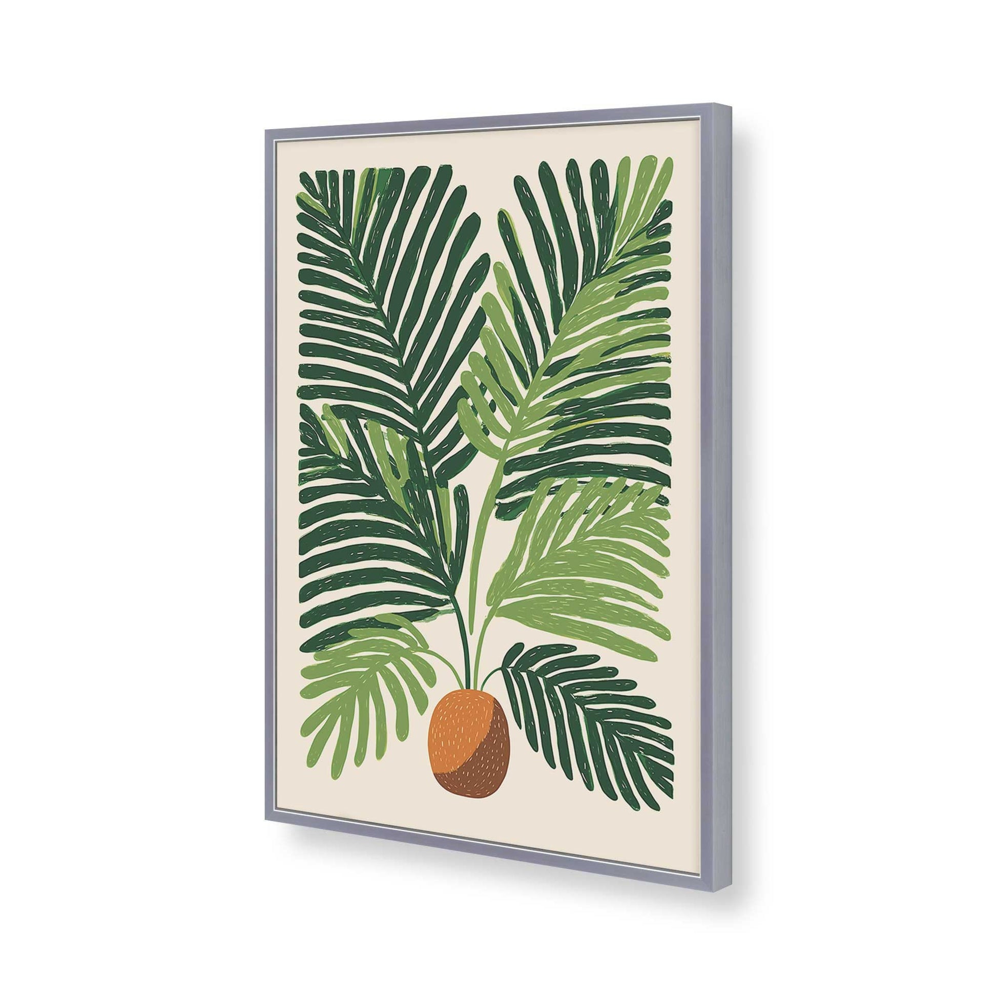 [Color:Polished Chrome], Picture of art in a Polished Chrome frame of the corner