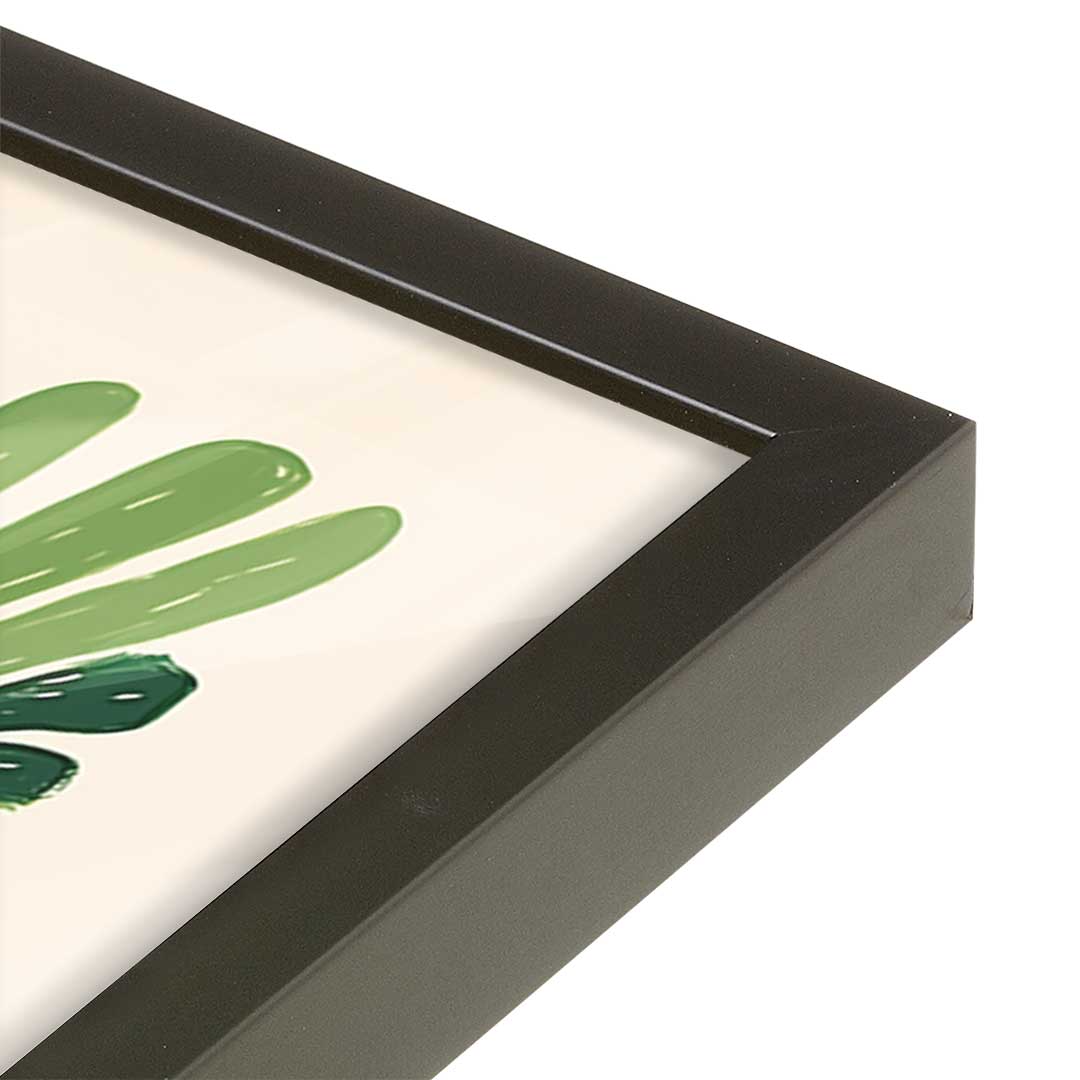 [Color:Satin Black], Picture of art in a Satin Black frame at an angle