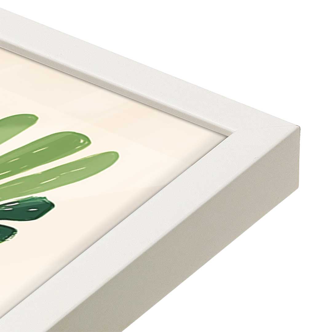 [Color:Opaque White], Picture of art in a Opaque White frame at an angle