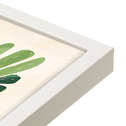 [Color:Opaque White], Picture of art in a Opaque White frame at an angle