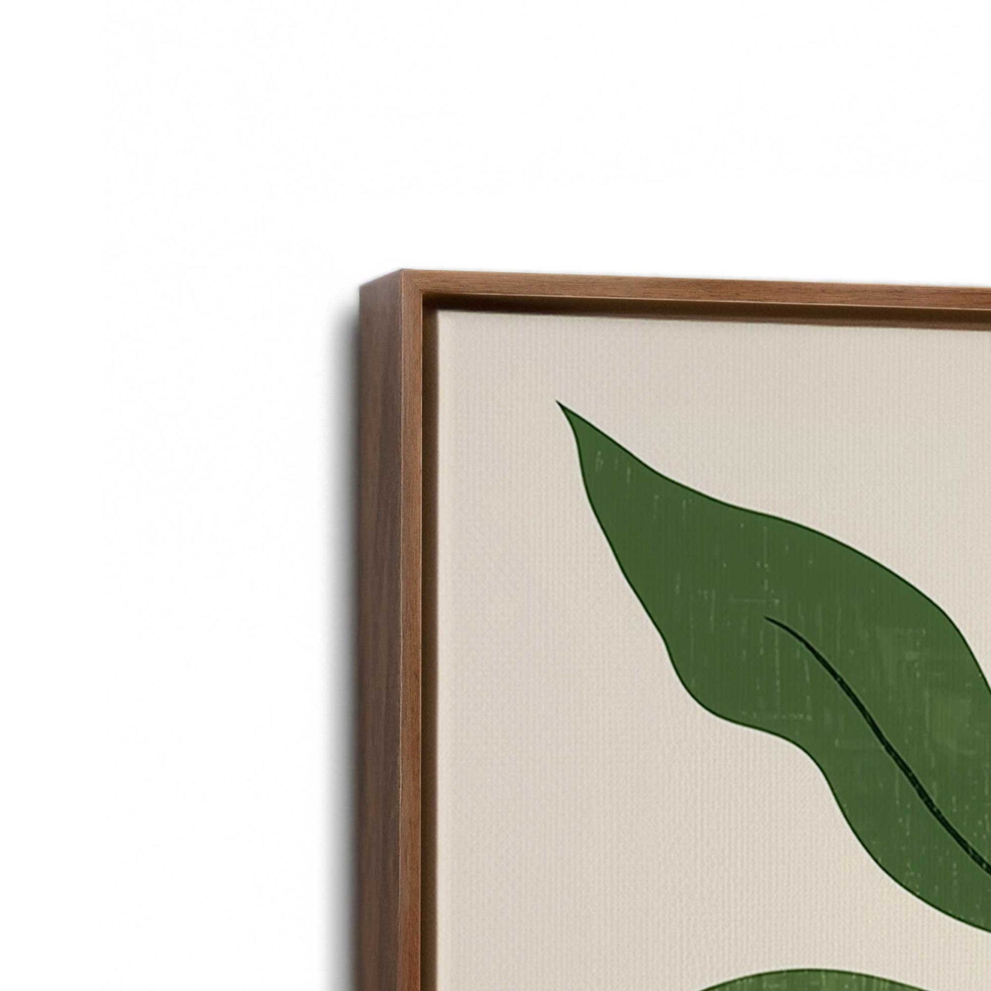 [Color:Walnut], Picture of art in a Walnut frame at an angle