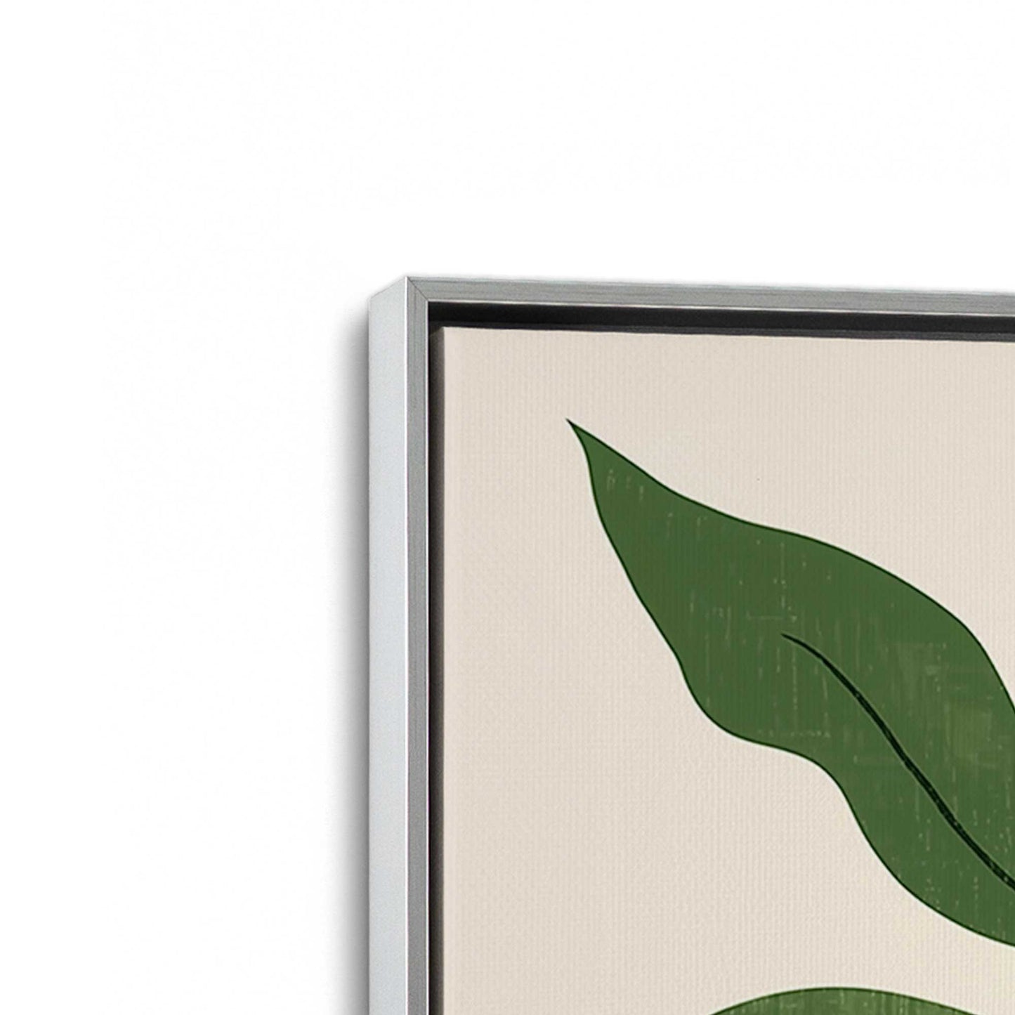 [Color:Polished Chrome], Picture of art in a Polished Chrome frame at an angle