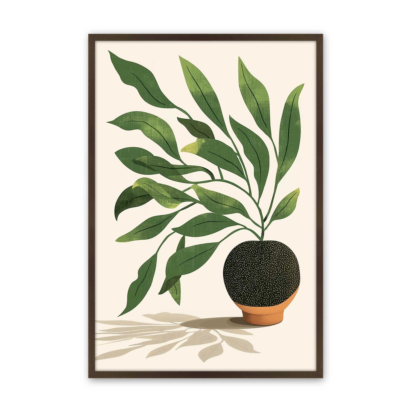 [Color:Belvinder Brown], Picture of art in a Belvinder Brown frame