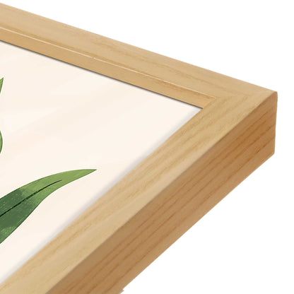 [Color:American Maple], Picture of art in a American Maple frame at an angle