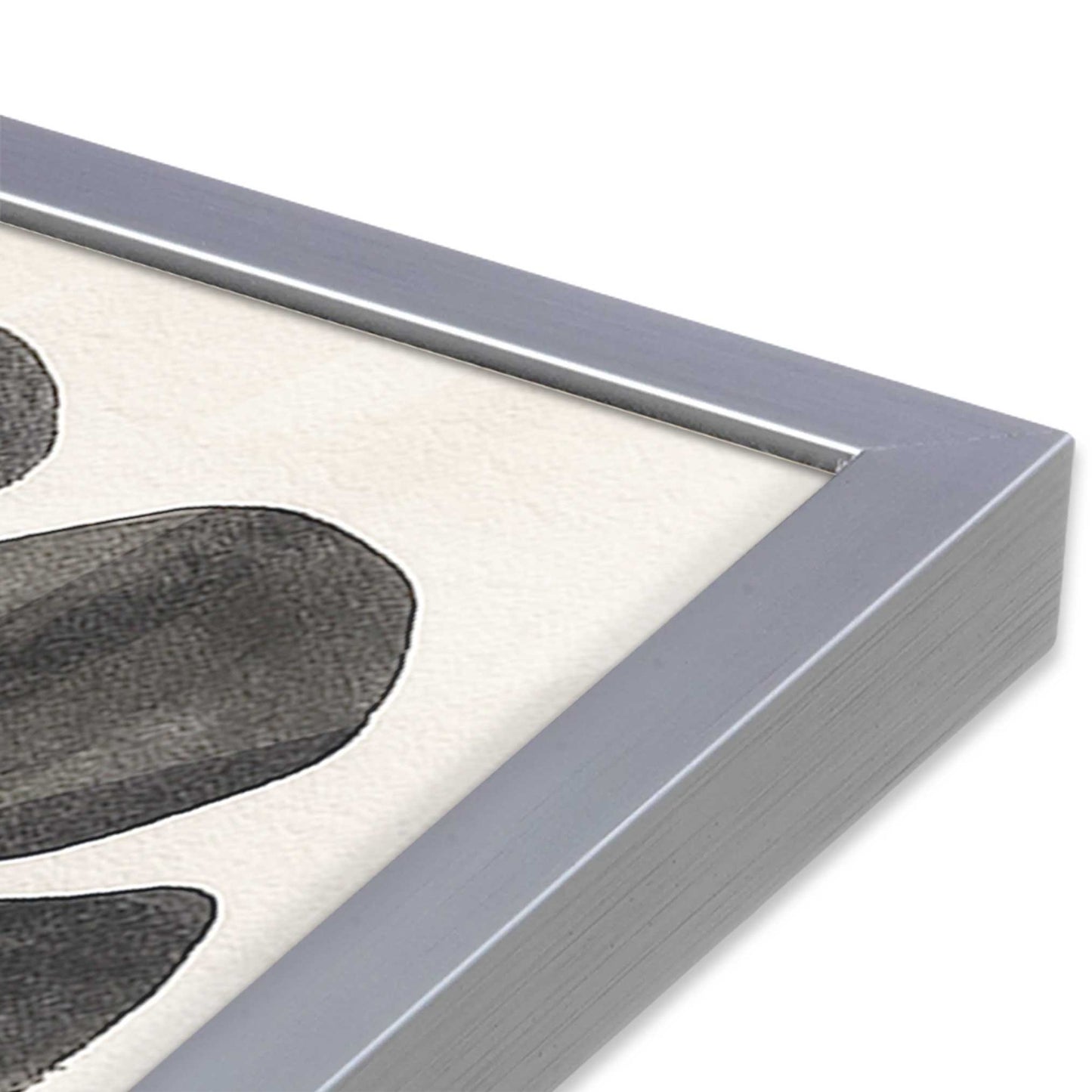 [Color:Polished Chrome], Picture of art in a Polished Chrome frame of the corner