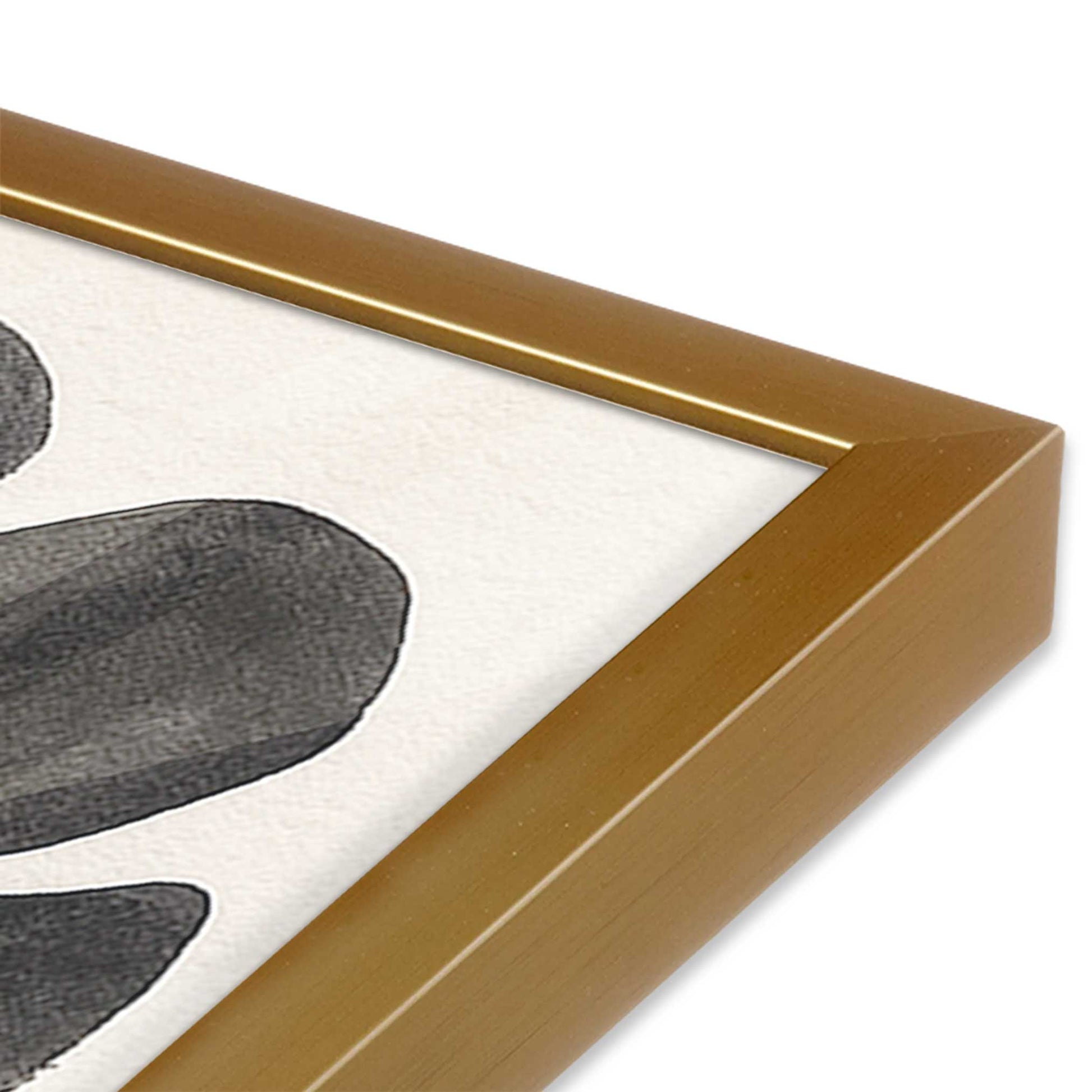 [Color:Polished Gold], Picture of art in a Polished Gold frame of the corner