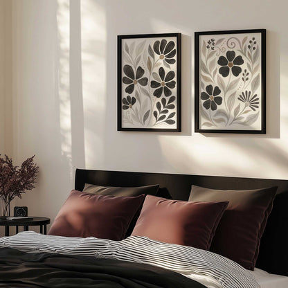 [Color:Satin Black], Picture of art in a Satin Black frame