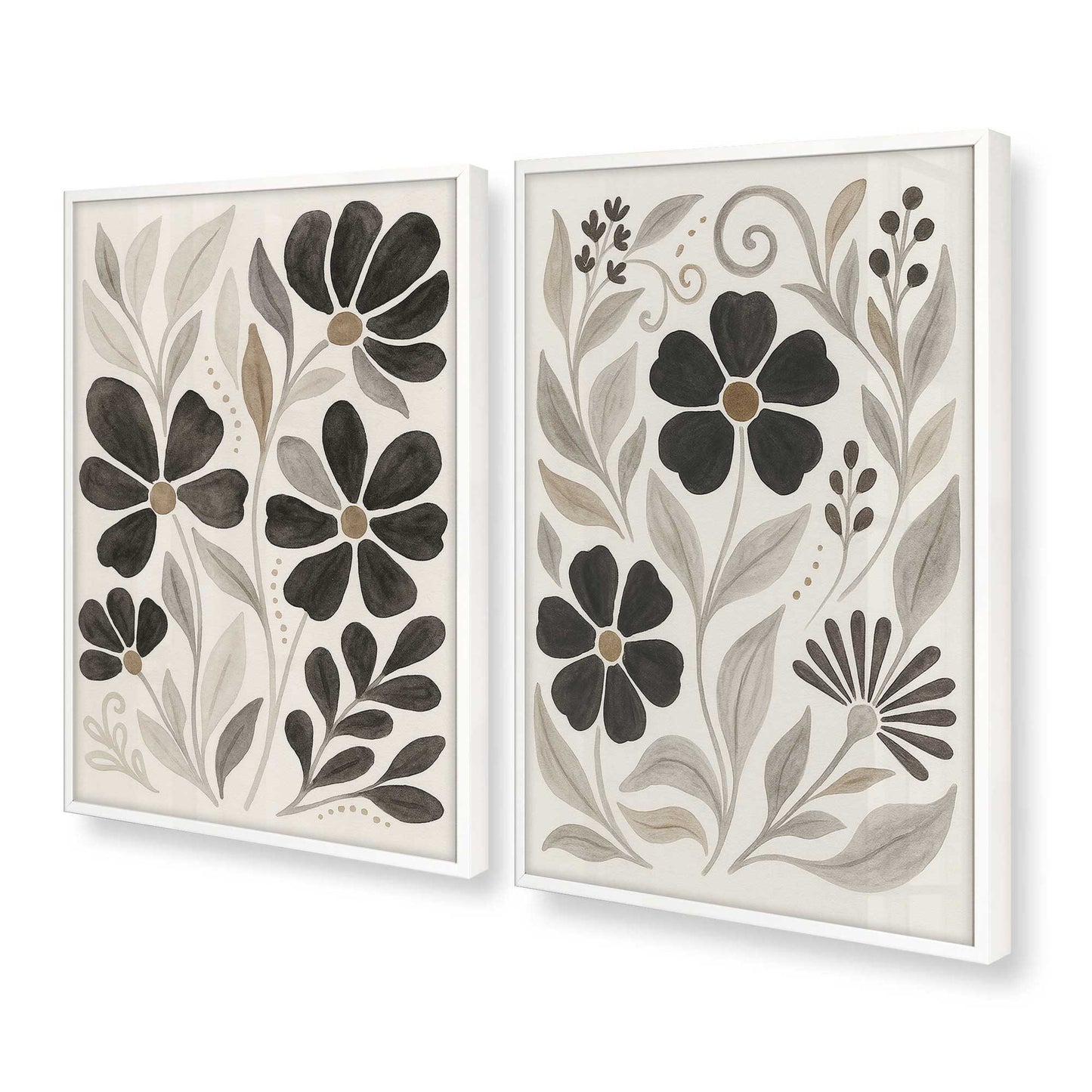 [Color:Opaque White], Picture of art in a Opaque White frame at an angle