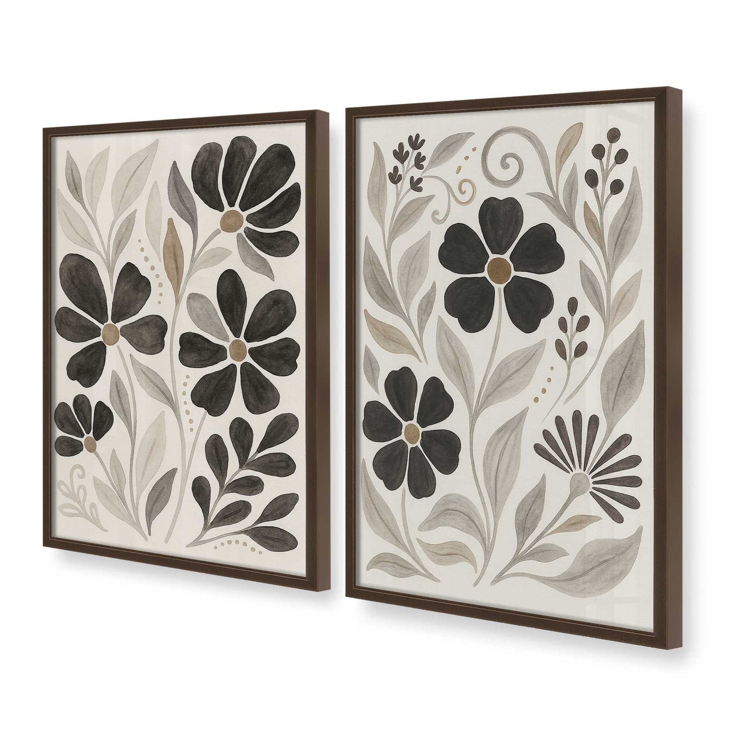 [Color:Belvinder Brown], Picture of art in a Belvinder Brown frame at an angle