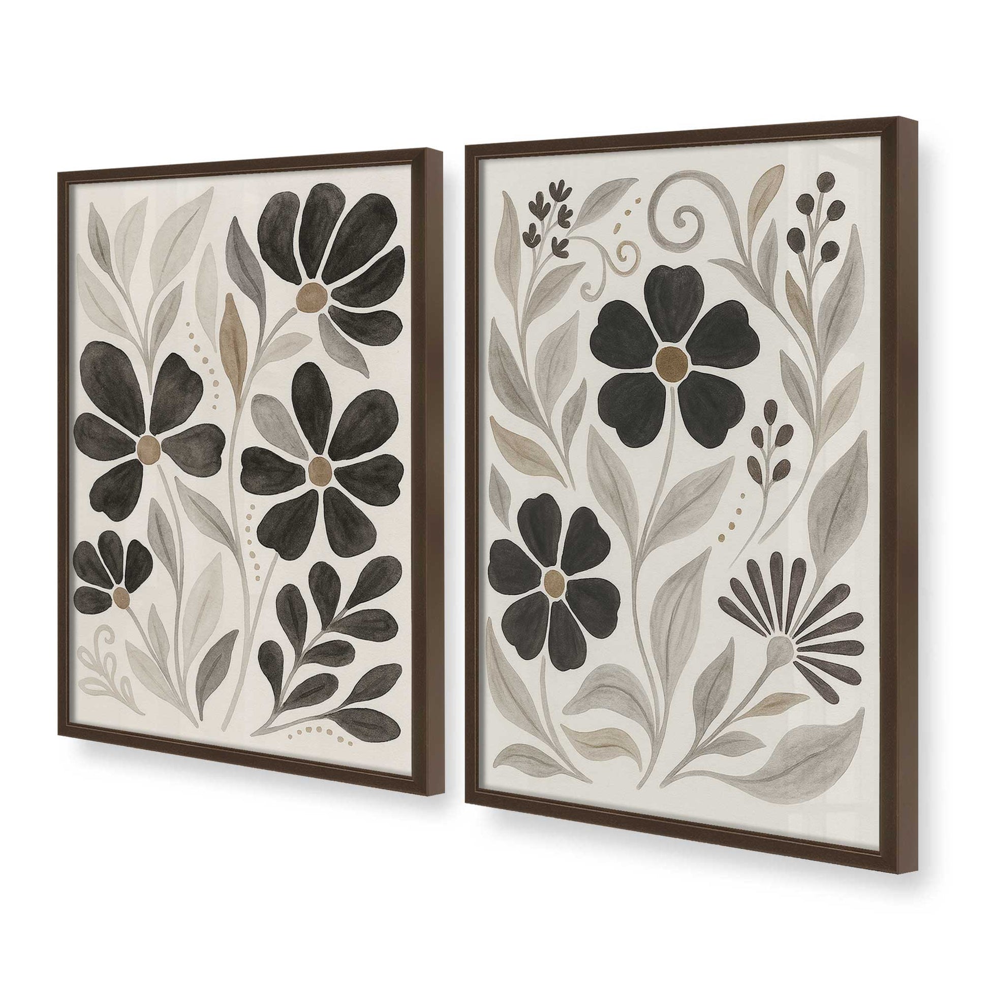 [Color:Belvinder Brown], Picture of art in a Belvinder Brown frame at an angle