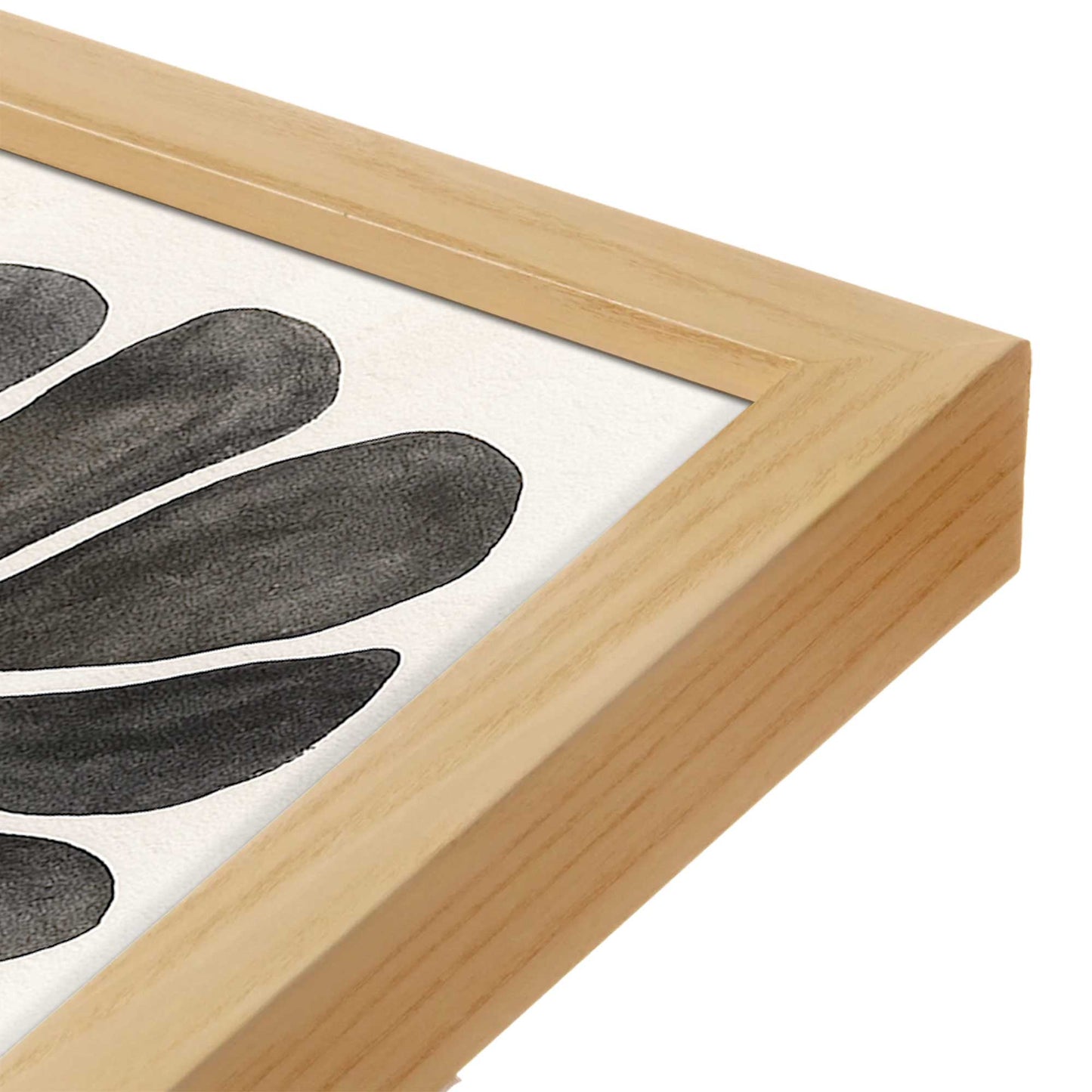 [Color:American Maple], Picture of art in a American Maple frame of the corner