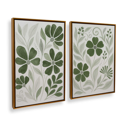[Color:Polished Gold], Picture of art in a Polished Gold frame at an angle