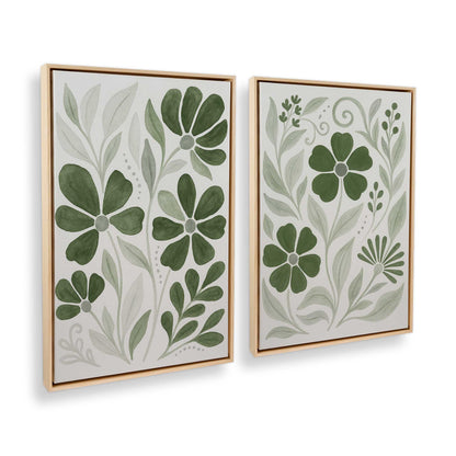 [Color:American Maple], Picture of art in a American Maple frame at an angle