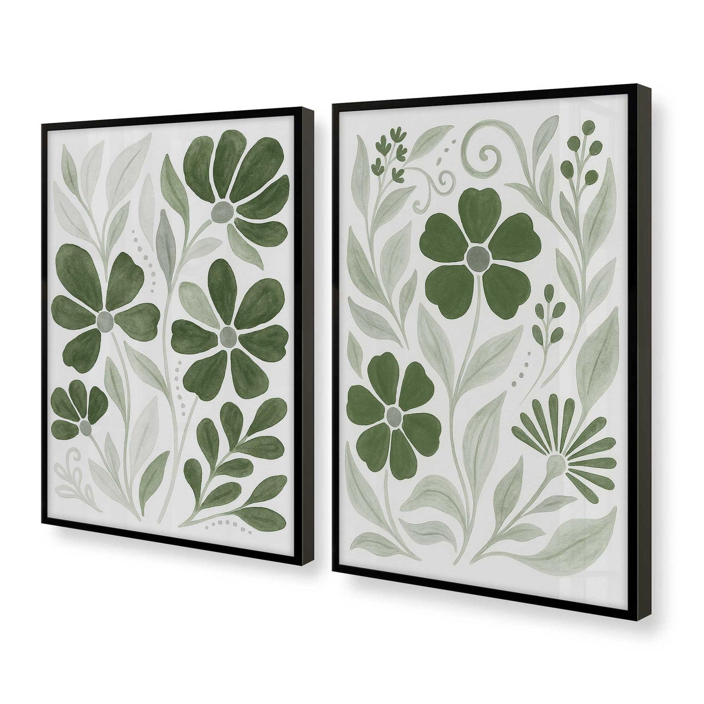 [Color:Satin Black], Picture of art in a Satin Black frame at an angle