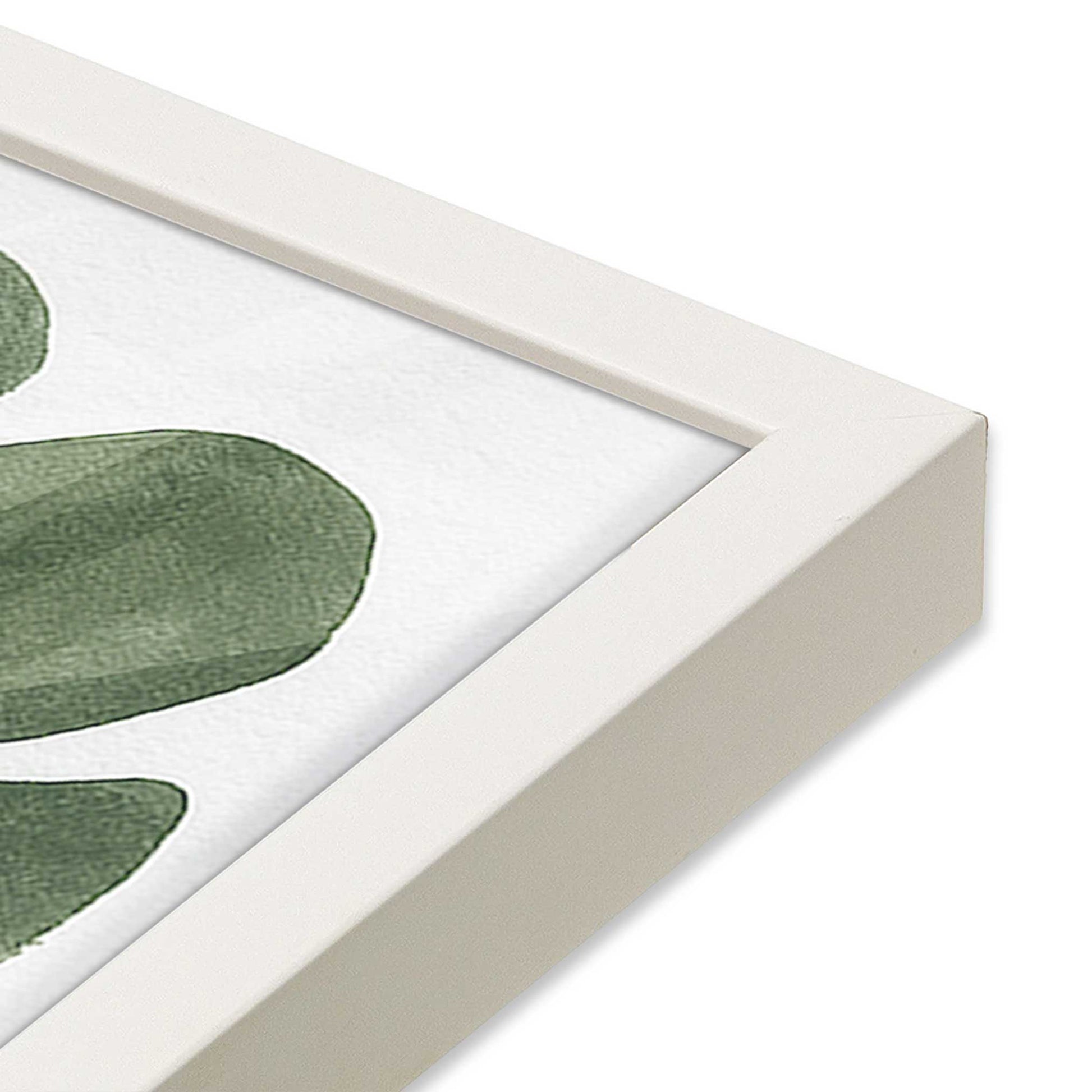[Color:Opaque White], Picture of art in a Opaque White frame of the corner