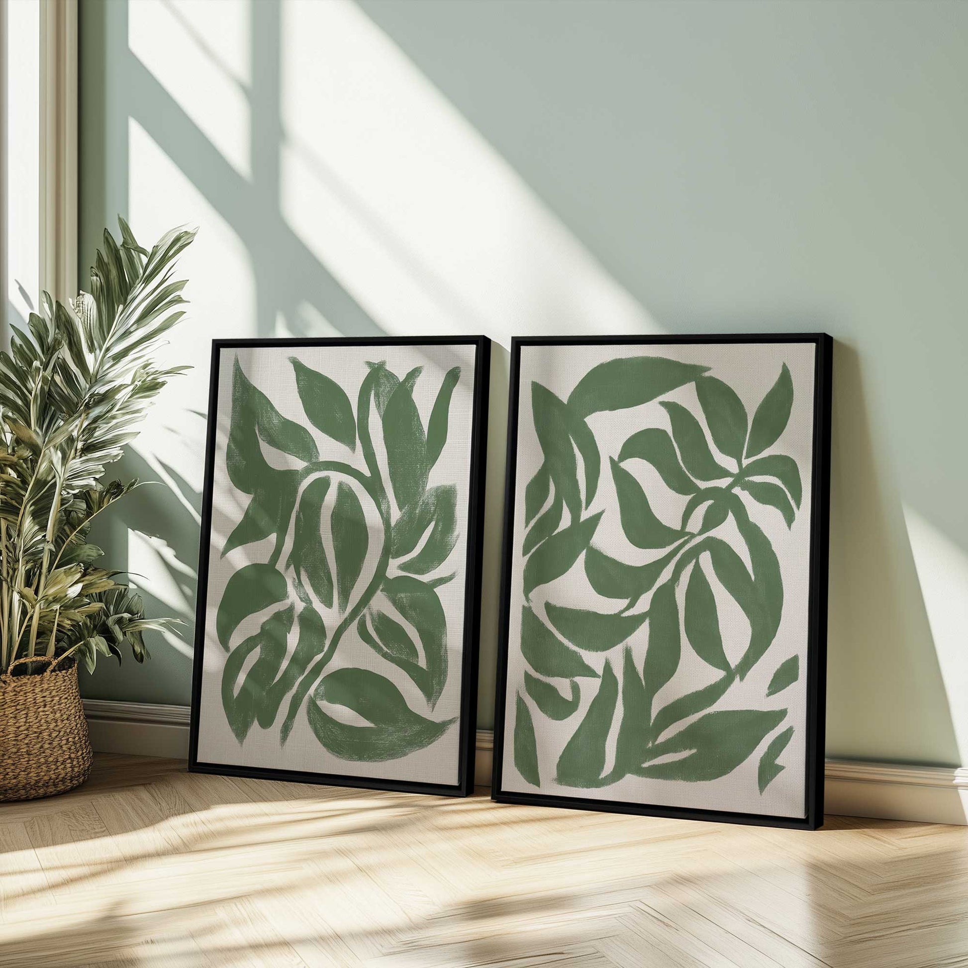 [Color:Satin Black], Picture of art in a Satin Black frame