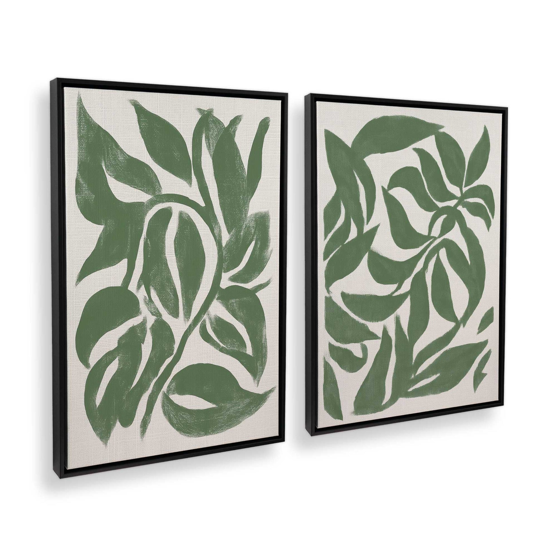 [Color:Satin Black], Picture of art in a Satin Black frame at an angle