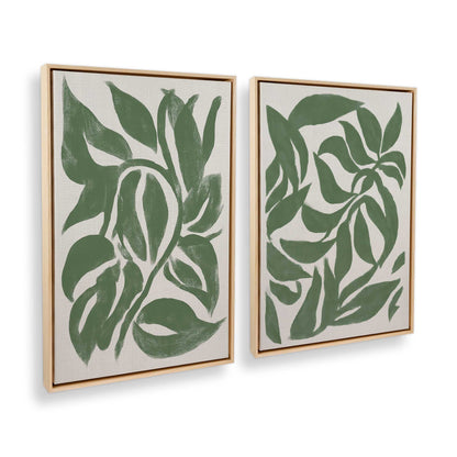 [Color:American Maple], Picture of art in a American Maple frame at an angle