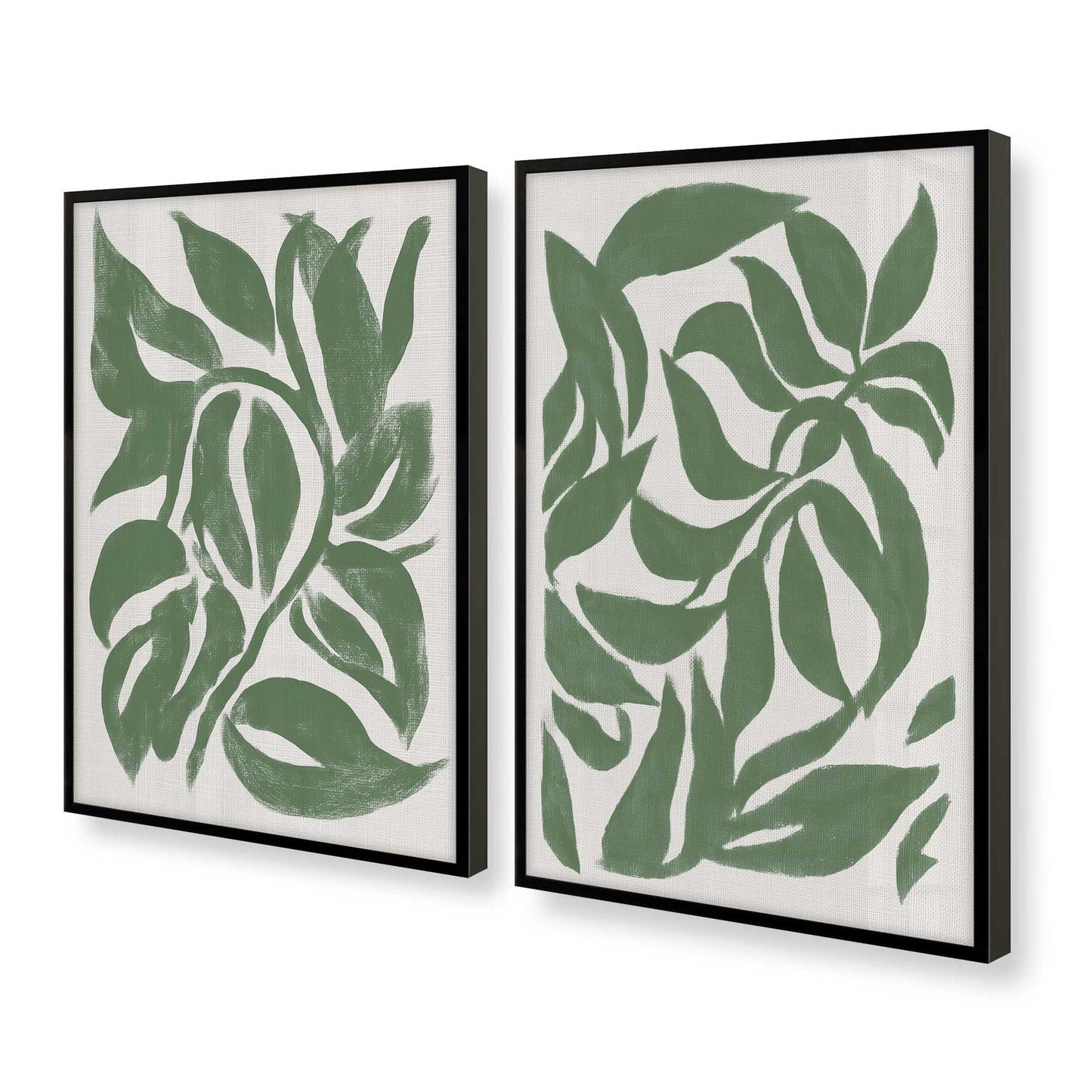 [Color:Satin Black], Picture of art in a Satin Black frame at an angle