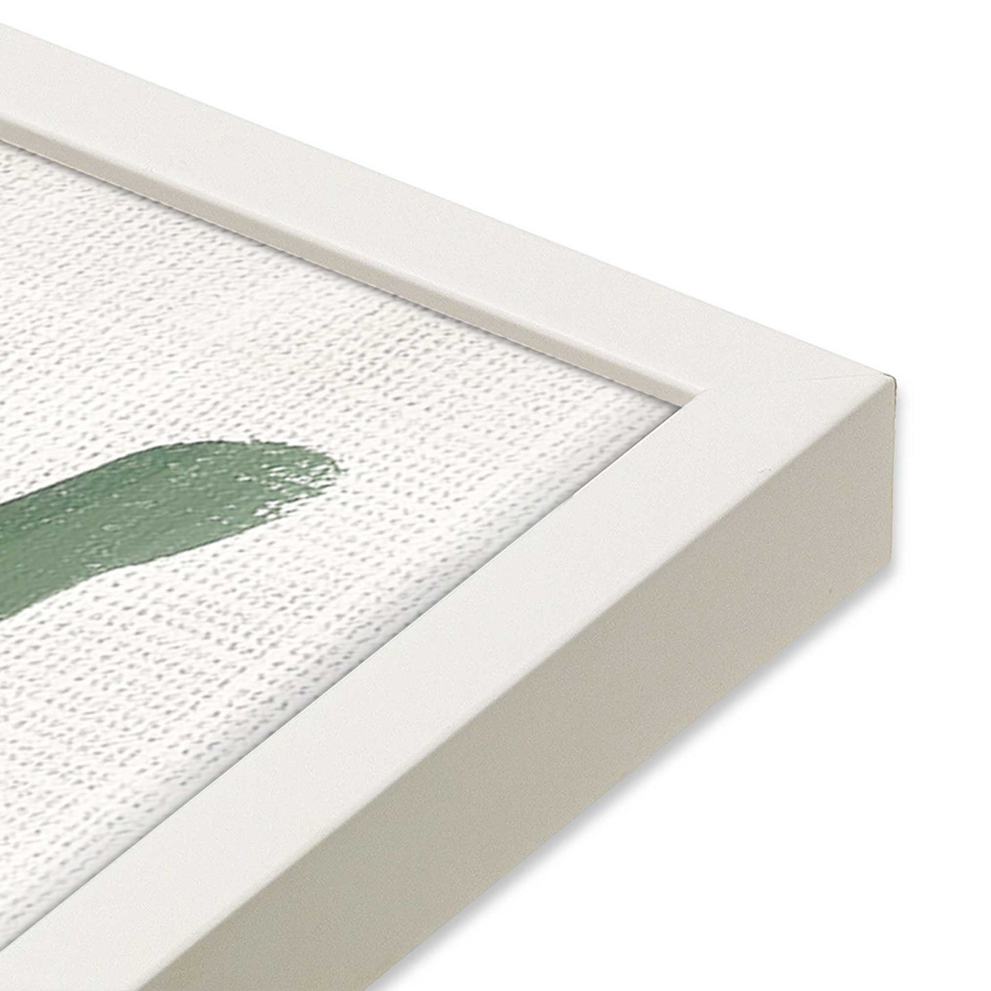 [Color:Opaque White], Picture of art in a Opaque White frame of the corner