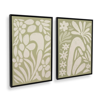 [Color:Satin Black], Picture of art in a Satin Black frame at an angle