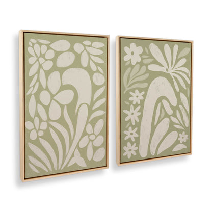 [Color:American Maple], Picture of art in a American Maple frame at an angle