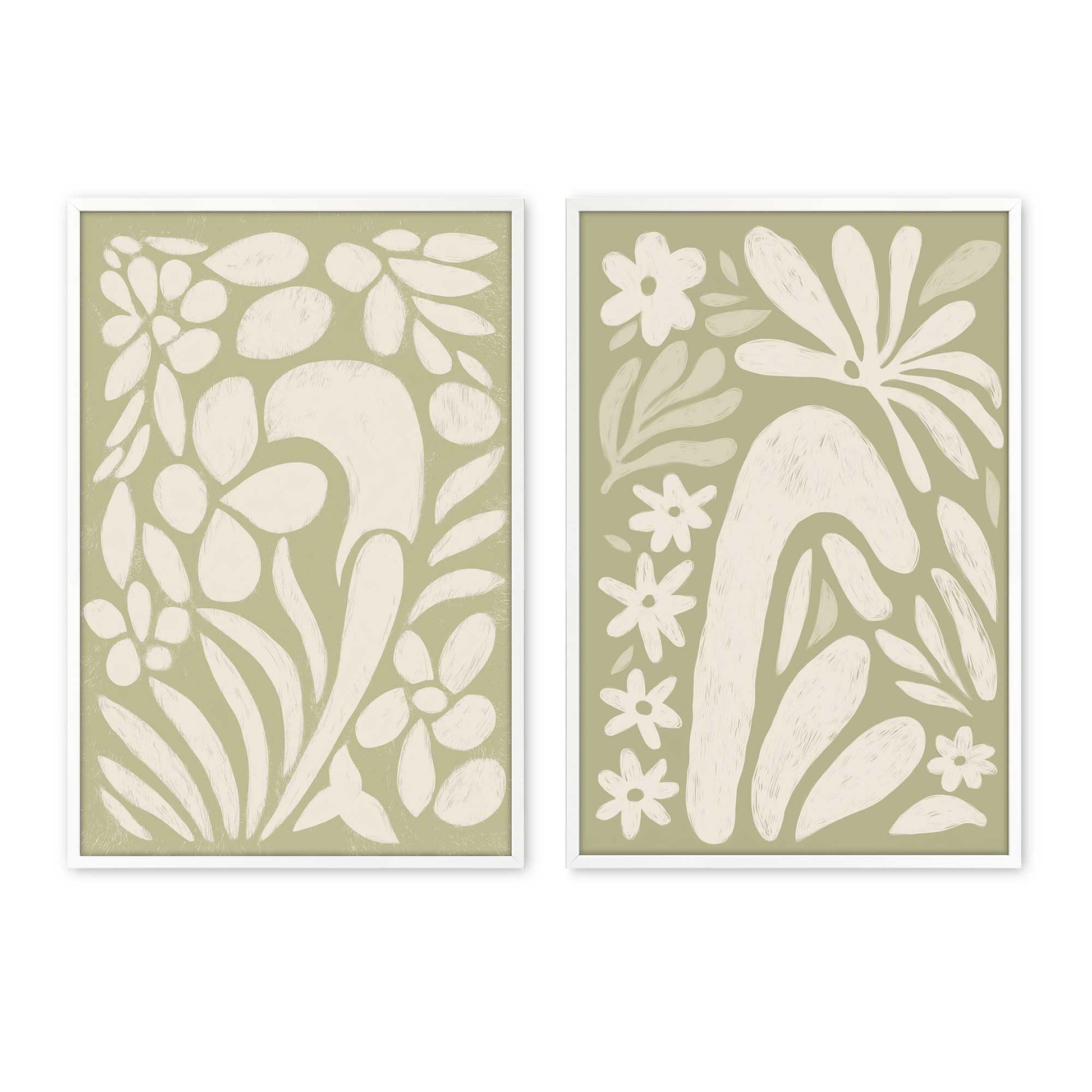 [Color:Opaque White], Picture of art in a Opaque White frame