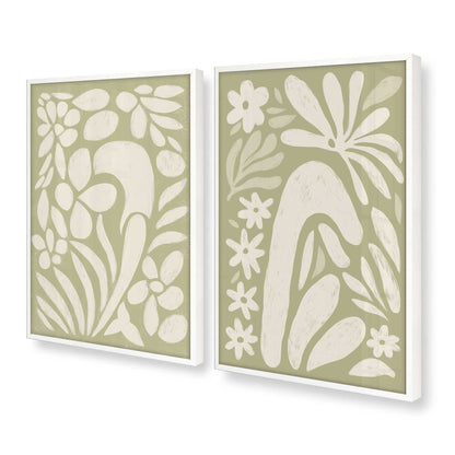 [Color:Opaque White], Picture of art in a Opaque White frame at an angle