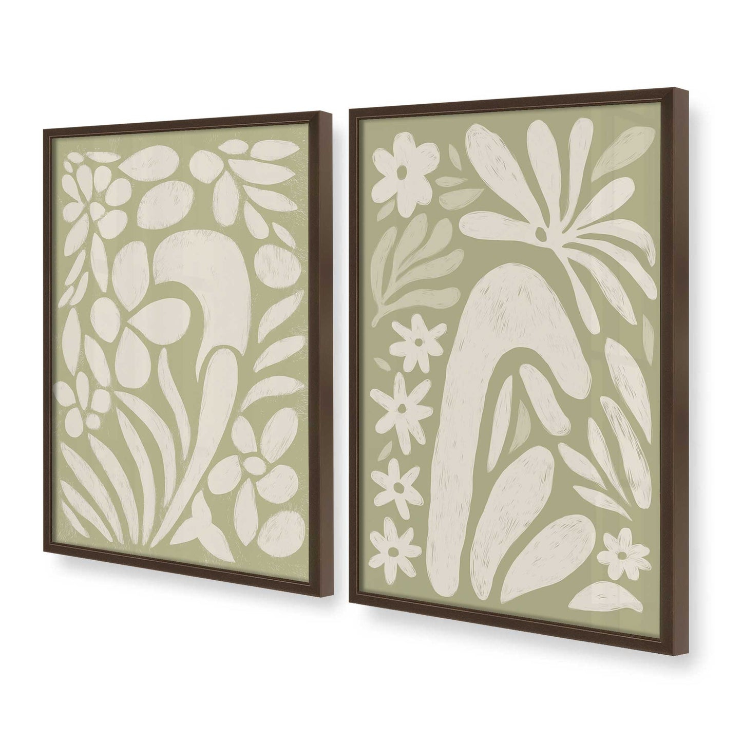 [Color:Belvinder Brown], Picture of art in a Belvinder Brown frame at an angle