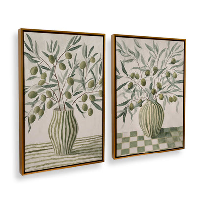 [Color:Polished Gold], Picture of art in a Polished Gold frame at an angle