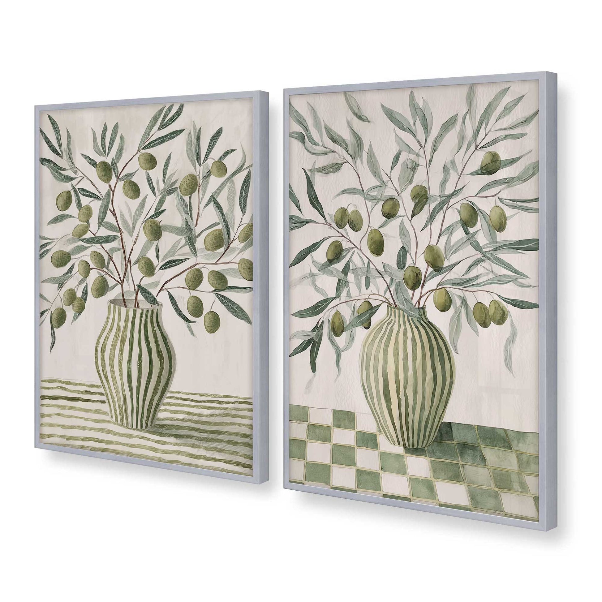 [Color:Polished Chrome], Picture of art in a Polished Chrome frame at an angle