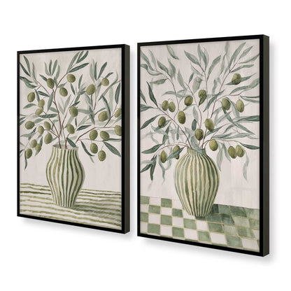 [Color:Satin Black], Picture of art in a Satin Black frame at an angle
