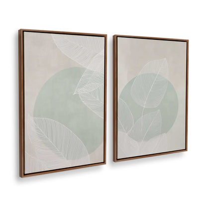 [Color:Walnut], Picture of art in a Walnut frame at an angle