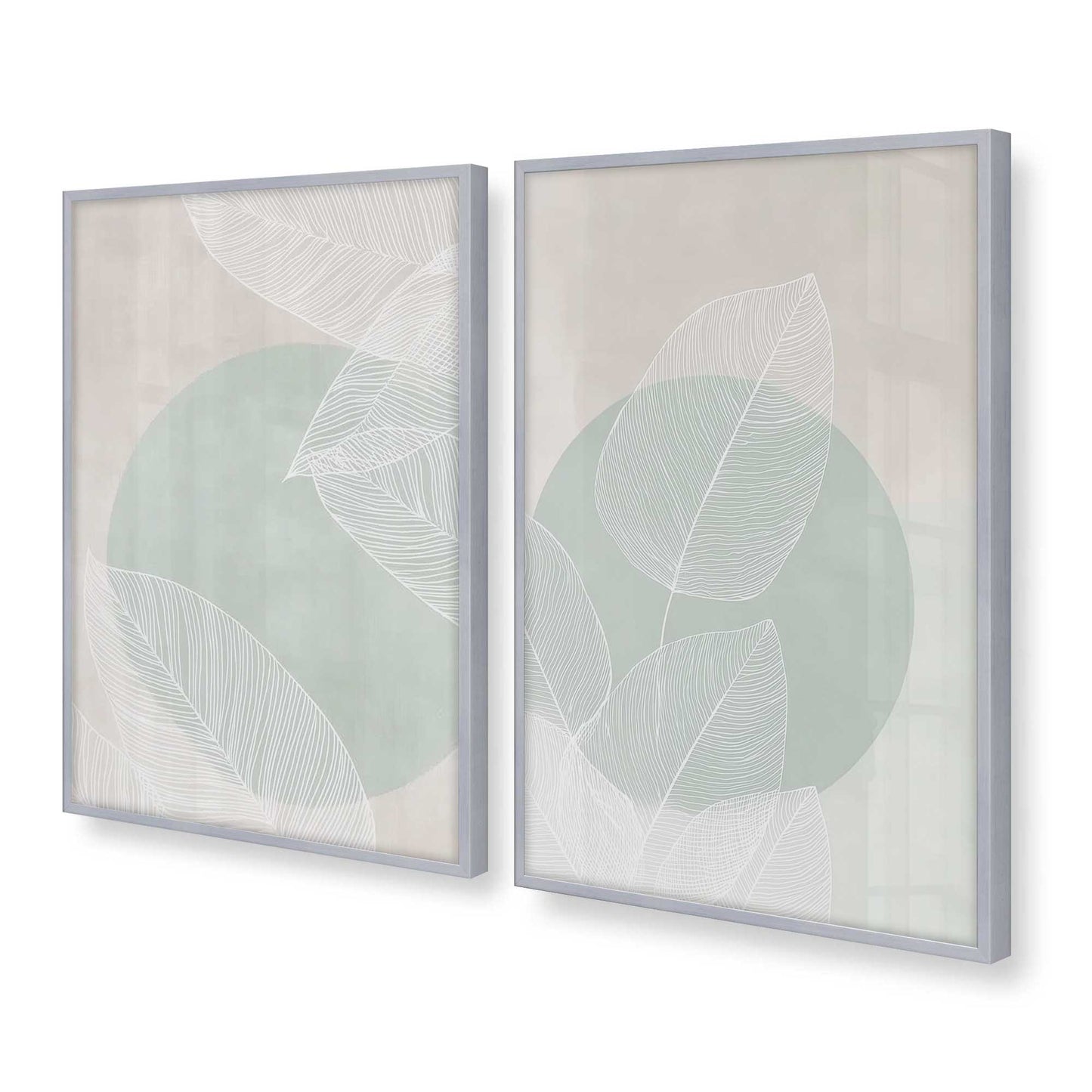 [Color:Polished Chrome], Picture of art in a Polished Chrome frame at an angle