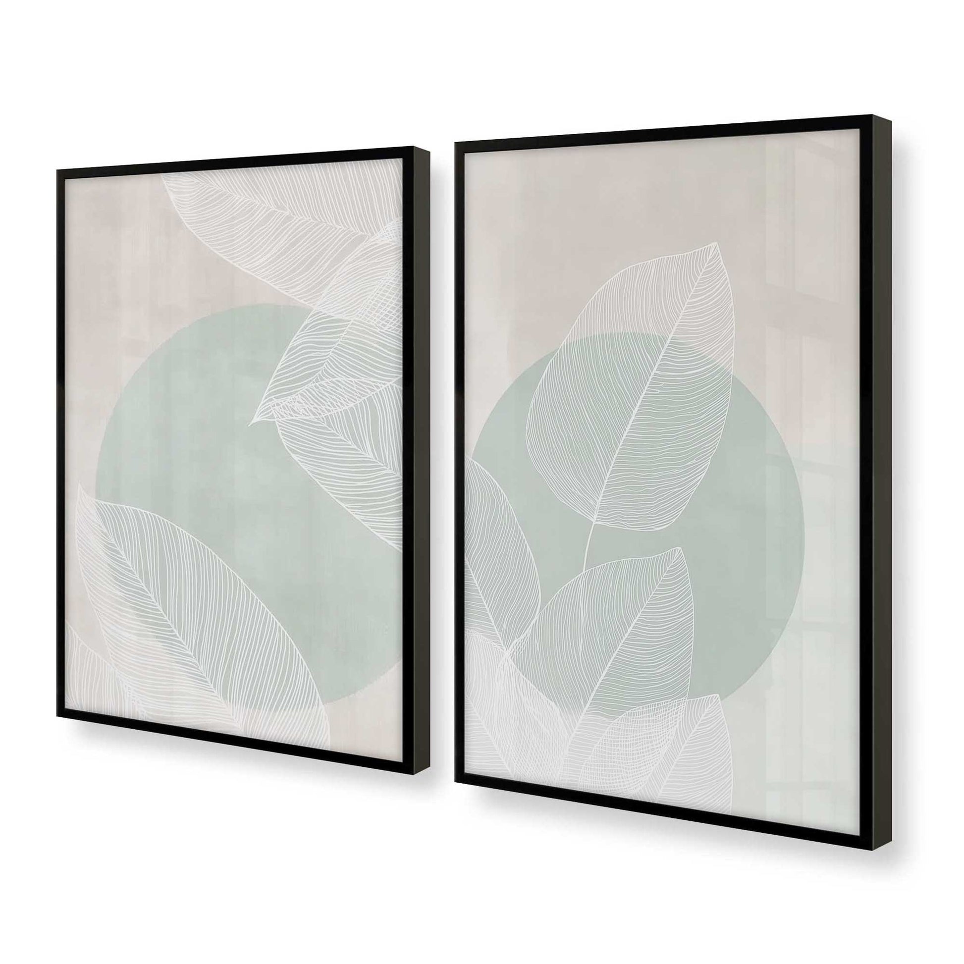 [Color:Satin Black], Picture of art in a Satin Black frame at an angle